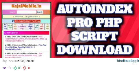 AutoIndex Pro PHP Script Download || Dj Song Site Php Script || Song Downloading Website script pagalworld mp3 song download