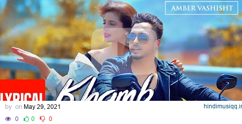 Amber Vashisht Khamb (Full Lyrical Song) Goldboy | Nirmaan | Frame Singh | Latest Punjabi Song pagalworld mp3 song download