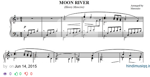 "Moon River" (Mancini) Arranged for Piano by Mercuzio pagalworld mp3 song download