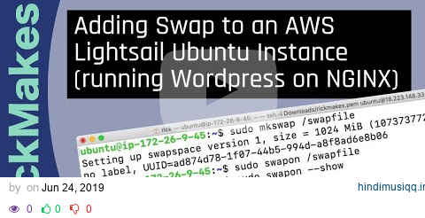 Adding Swap to an AWS Lightsail Ubuntu Instance (running Wordpress on NGINX) pagalworld mp3 song download