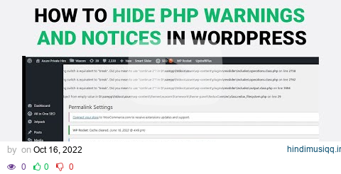 How to hide PHP Warnings and Notices in WordPress pagalworld mp3 song download