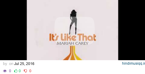 Mariah Carey, Fatman Scoop, Jermaine Dupri - It's Like That (Audio) pagalworld mp3 song download