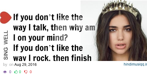 Dua Lipa - Blow Your Mind (Mwah) LYRICS pagalworld mp3 song download