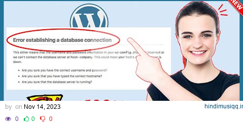 How to fix Error Establishing Database Connection in WordPress 2024 | Full Guide pagalworld mp3 song download