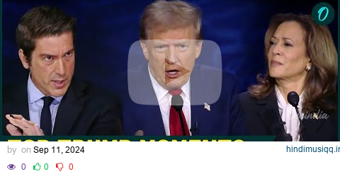 Watch Trump-Kamala Presidential  Debate Top Moments Roasting Harris & Fact-Checking Moderator Live pagalworld mp3 song download