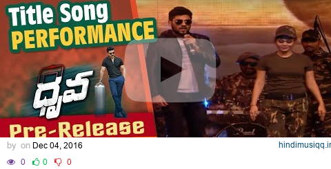 Dhruva Title Song Dance Performance At Dhruva Pre Release Function || Ram Charan, Rakul Preet pagalworld mp3 song download