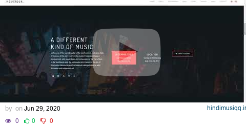 Mousiqua Music Band and Musician OnePage WordPress Theme tour album Website Builder pagalworld mp3 song download