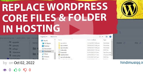 How to Replace WordPress Core Files and Folder in Hosting pagalworld mp3 song download