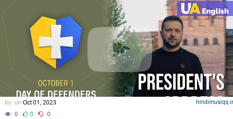 'We all protect Ukraine now.' – Zelenskyy's address on the Defenders Day pagalworld mp3 song download