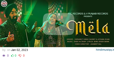 Mela - Vikramjit Singh Sahney & Afsana Khan | New Punjabi Song 2023 | PTC Records & V Punjabi Record pagalworld mp3 song download