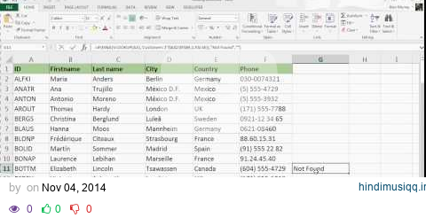 Compare Two Lists Using the VLOOKUP Formula pagalworld mp3 song download