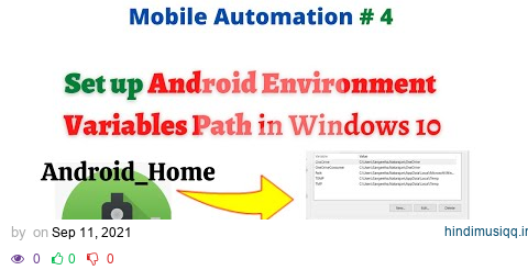 #MobileAutomation - 4 | Set up Android Environment Variable Path in Windows 10 ? | #NATASATech pagalworld mp3 song download