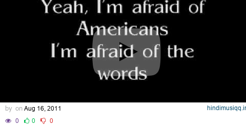 I'm Afraid of Americans - David Bowie (Lyrics) pagalworld mp3 song download