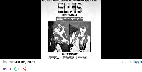 Original '72 Radio Spot - Elvis Presley Madison Square Garden Shows. pagalworld mp3 song download