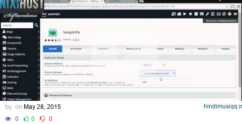 Installing SimplePie with Softaculous in cPanel pagalworld mp3 song download