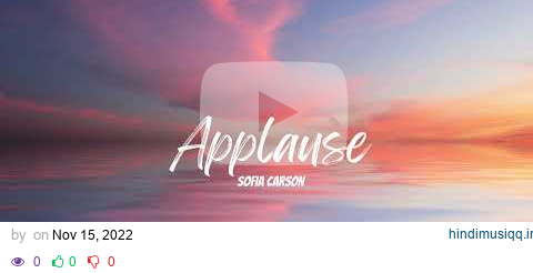 Sofia Carson - Applause |8D Effect| pagalworld mp3 song download