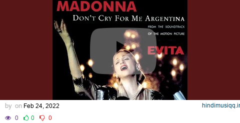 Don't Cry for Me Argentina (Miami Mix) pagalworld mp3 song download