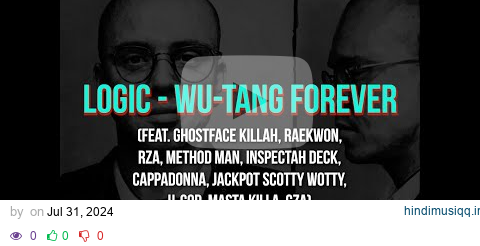 🔥다들 기다렸지? 최고의 붐뱁 곡 중 하나  Logic - Wu - Tang Forever [가사·번역·해석·lyrics] pagalworld mp3 song download