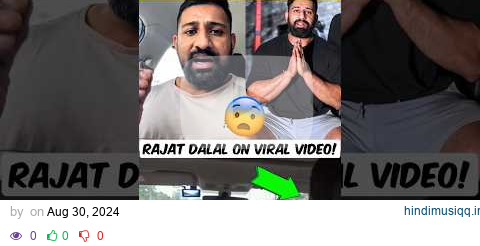 Rajat Dalal Viral Accid*nt Video🤯| Rajat Dalal React On His Viral video #trending #biggboss #shorts pagalworld mp3 song download