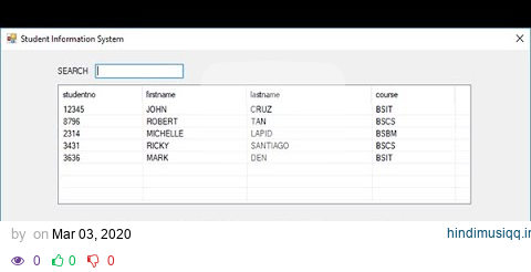 STUDENT INFORMATION SYSTEM IN VB.NET WITH SOURCE CODE pagalworld mp3 song download