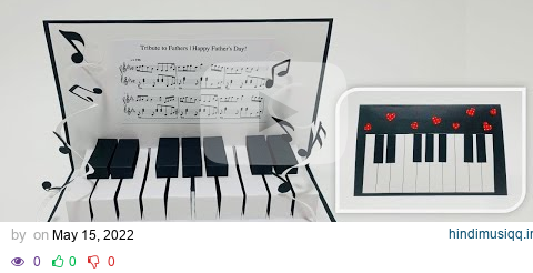 Piano pop up card Tutorial | Easy way to make Father's Day Card | DIY greeting card | DG Handmade pagalworld mp3 song download