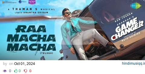 Raa Macha Macha - Lyrical | Game Changer | Ram Charan | Shankar | Thaman S | Nakash Aziz pagalworld mp3 song download