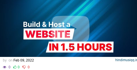 1 Hour to build and host a website in internet pagalworld mp3 song download