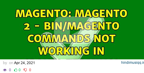 Magento Magento 2 - bin/magento Commands not working in Cpanel Terminal (4 Solutions!!) pagalworld mp3 song download