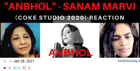 ANBHOL (Sanam Marvi) REACTION!! || Coke Studio 2020 pagalworld mp3 song download