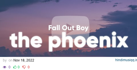 Fall Out Boy - The Phoenix (Lyrics) pagalworld mp3 song download