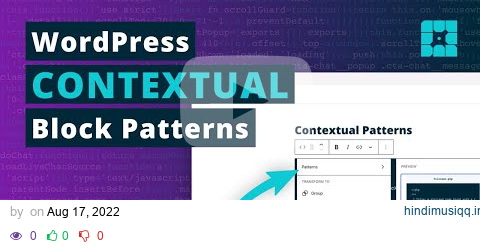 What are Contextual Block Patterns in WordPress? pagalworld mp3 song download