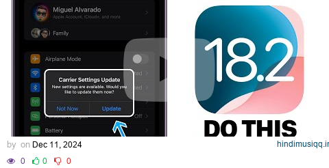 iOS 18.2 - Do This IMMEDIATELY After You Update! pagalworld mp3 song download