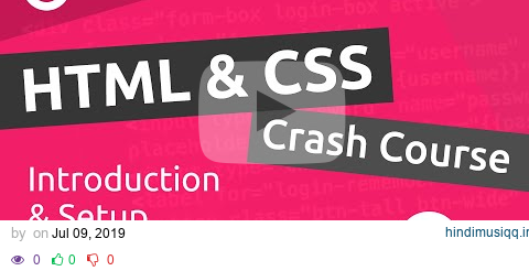 HTML & CSS Crash Course Tutorial #1 - Introduction pagalworld mp3 song download