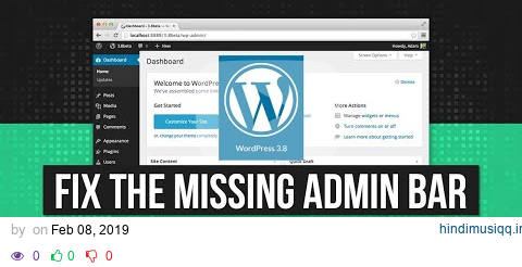 WordPress Admin Bar Not Showing? - How to Fix the Missing Admin Bar! pagalworld mp3 song download