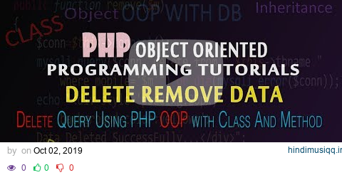 delete data using php with oop | how to remove records using php oop class wise | avadh pagalworld mp3 song download