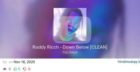 Roddy Ricch - Down Below [CLEAN] pagalworld mp3 song download