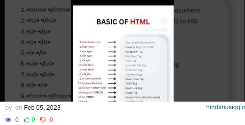 basic HTML tags pagalworld mp3 song download