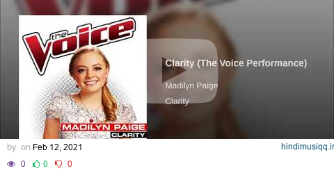 Season 6 Madilyn Paige "Clarity" Studio Version pagalworld mp3 song download