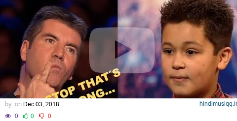 Simon Stops Little Boy And Asks Him To Sing Another Song...Watch What Happens! Britain´s Got Talent pagalworld mp3 song download