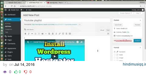 Embed Youtube  video Playlist in Wordpress Website pagalworld mp3 song download