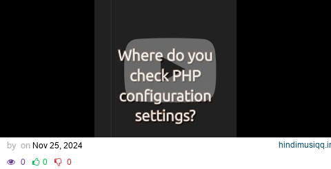 Where do you check #php #configuration settings? Unlock #hidden #php #configuration #secrets with pagalworld mp3 song download