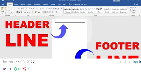 How to Add Line in Header and Footer in Word pagalworld mp3 song download